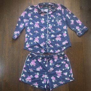 Lauren Ralph Lauren Navy Floral Pajama Set